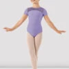 Girls Elsa Short Sleeve Leotard