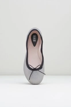 Girls Leda Ballet Flats -Pas de Soie Store BG2028 SLV 2182 3fb2c323 a9c8 4087 993c 86c98cfca1ac