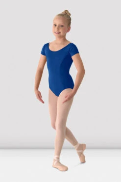 Girls Mirella Classic Short Sleeve Leotard