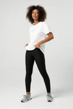 Ladies Tonal Bloch Print Oversized Tee