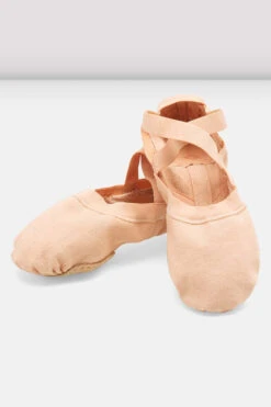 Childrens Synchrony Stretch Canvas Ballet Shoes -Pas de Soie Store PMFDXbiQ