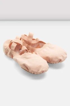 Childrens Pro-Elastic Canvas Ballet Shoes -Pas de Soie Store PX kBvDM