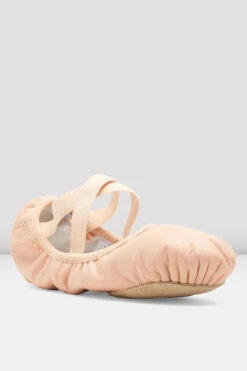 Childrens Odette Leather Ballet Shoes -Pas de Soie Store S0246L PNK 03 80cc833e beb0 4710 a470 32ba75fae099