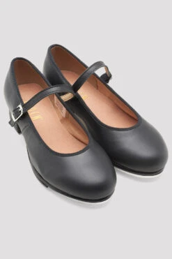 Ladies Tap-On Leather Tap Shoes 13 Ladies Tap-On Leather Tap Shoes -Pas de Soie Store S0302L BLK 05