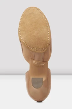 Ladies Split Flex Leather Character Shoes -Pas de Soie Store S0390L TAN BOTTOM