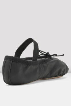 Childrens Dansoft Leather Ballet Shoes -Pas de Soie Store SO205 G BLK 04