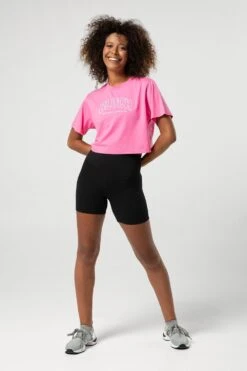 Ladies Heritage Bloch Print Crop Tee