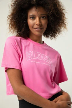 Ladies Heritage Bloch Print Crop Tee -Pas de Soie Store ZLW5109 ELP 03