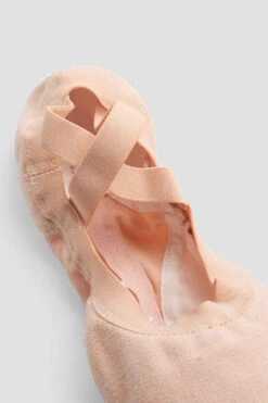 Childrens Pro-Elastic Canvas Ballet Shoes -Pas de Soie Store cPsyNFbs