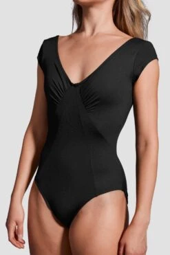 Ladies Mirella Black Label Ruched Cap Sleeve Leotard 6 Ladies Mirella Black Label Ruched Cap Sleeve Leotard -Pas de Soie Store xNwjDt